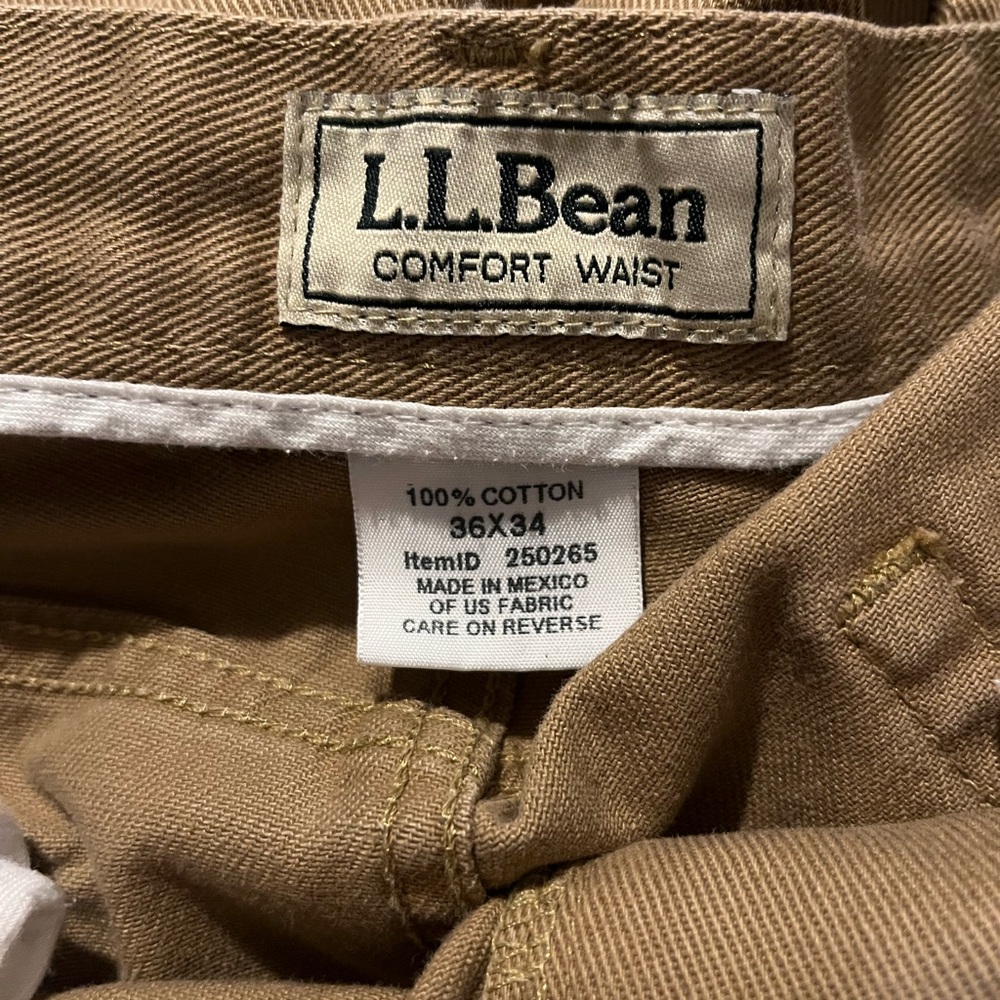 L.L Bean Mens work pants 36x34 - Picture 4 of 4